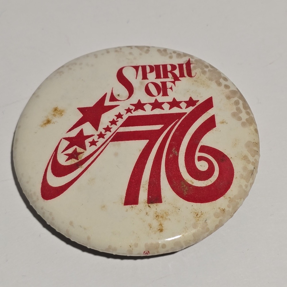 Vintage Spirit Of '76‎ Bicentennial USA Pin Button 1976 Vintage Americana